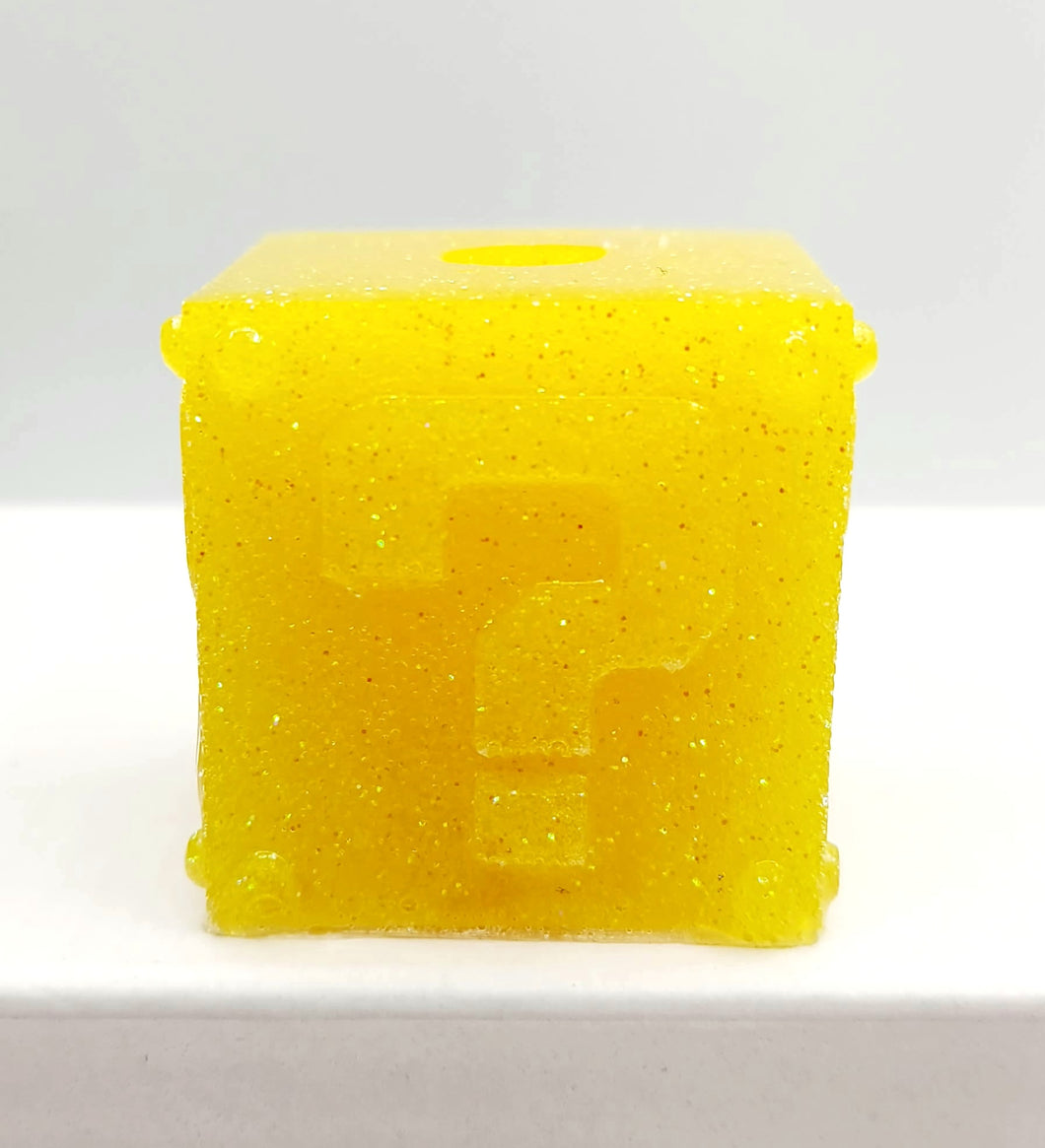 Question Cube Straw Topper Mold