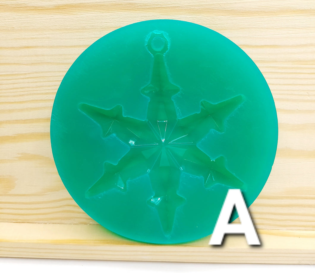 Snowflake Silicone Mold TWO DESIGNS!