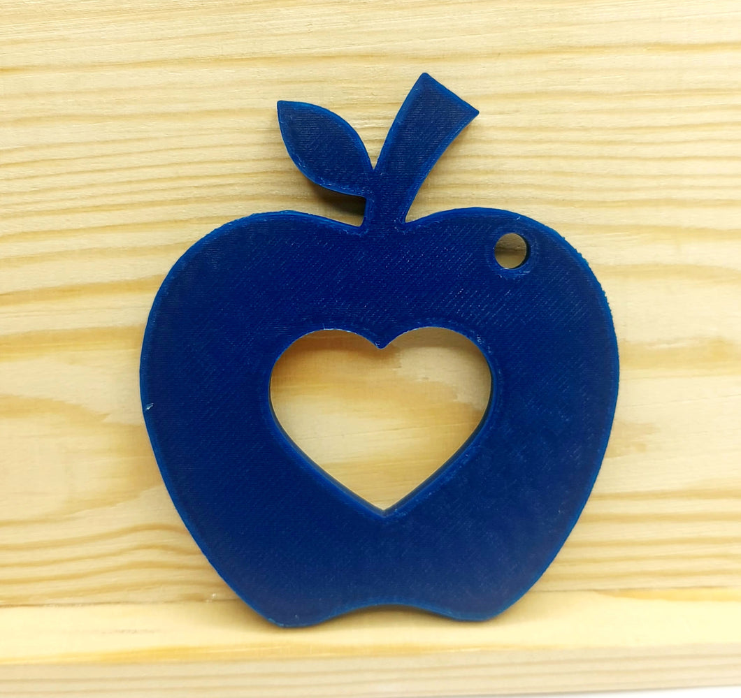 Apple with Heart Silicone Keychain Mold